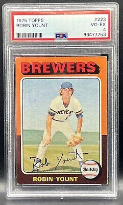 Topps Robin Yount Rc Rookie Hof Milwaukee Brewers Psa Vg