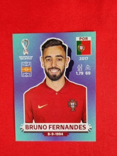 Figurina New Sticker Panini Wc Qatar Por Bruno Fernandes