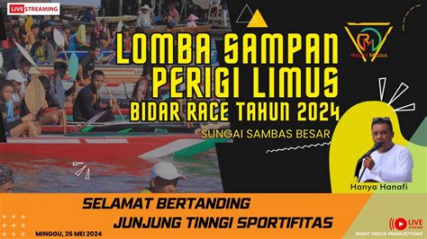 Live Lomba Sampan Bidar Perigi Limus Bidar Race Tahun Youtube