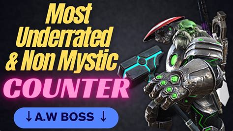 Most Common Underrated Non Mystic Counter Of Maestro Boss Alliance