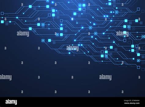 La Tecnología De Placa De Circuito Abstracto Textura Del Fondo Alta Tecnología Futurista