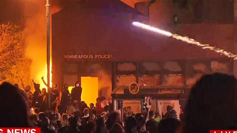 Rioters Set Minneapolis Police Station on Fire Over George Floyd Killing