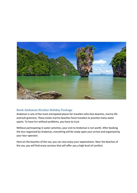 Ppt An Islands Tour To Andaman And Nicobar Powerpoint Presentation