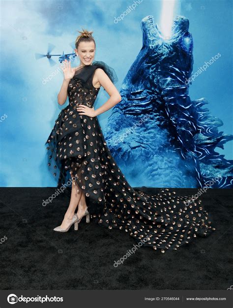 Atriz Millie Bobby Brown Estr Ia Los Angeles Godzilla King Monsters