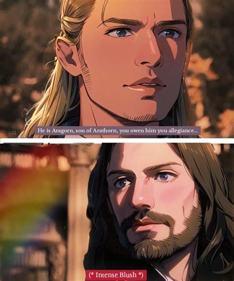 Tolkein Jrr Tolkien Legolas And Aragorn Dear Ava Melkor Lotr Art