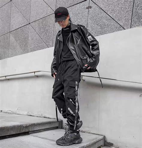 Hello Mrlin Mens Techwear Pants Baggy Streetwear Hip Hop Joggers Cargo