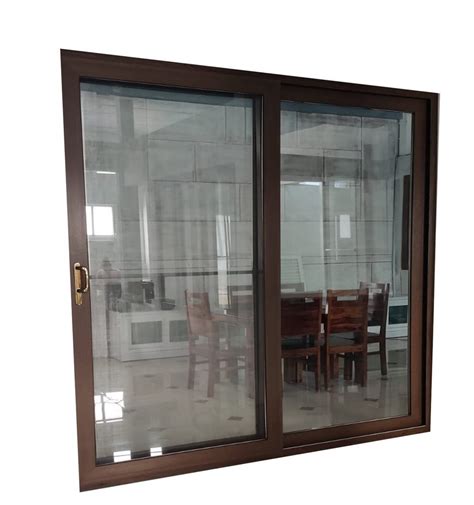 10 Mm Dark Oak UPVC Sliding Window 6x4 Feet At Rs 800 Sq Ft In