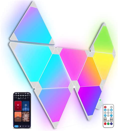 LED Light Panels, Smart LED Wall Lights RGB Gaming Lights with Remote