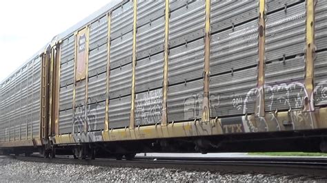 Csx Westbound Autorack Train In Point Of Rocks Youtube