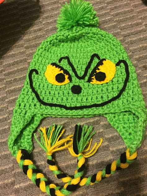 The Grinch Crochet Hat Crochet Baby Hats Christmas Crochet Patterns