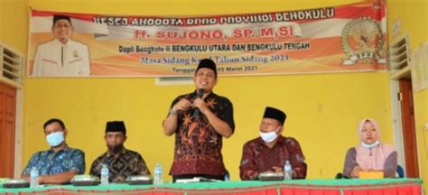 Anggota Dprd Provinsi Bengkulu Sunjono Ajak Petani Sawit Manfaatkan