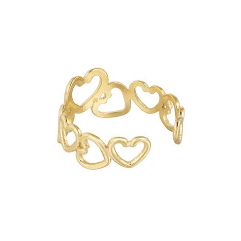 Bague Coeur Acier Inoxydable Ajustable Nerina Bijoux