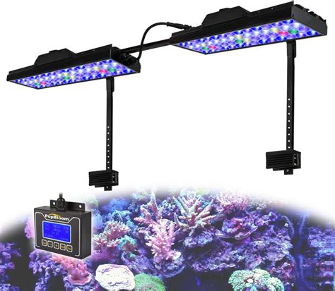 Amazon PopBloom T40 Saltwater Aquarium LED Reef Light 2 Lights