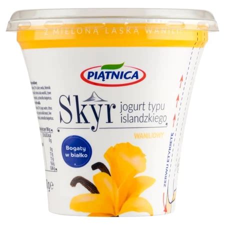 Piątnica Skyr Jogurt typu islandzkiego waniliowy 450 g promocja Lidl