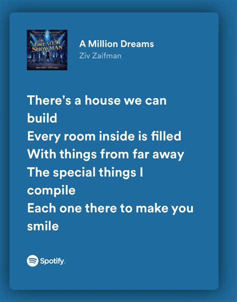 A Million Dreams The Greatest Showman Lyrics