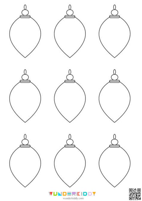 Free Printable Christmas Tree Ornament Craft Templates PDF