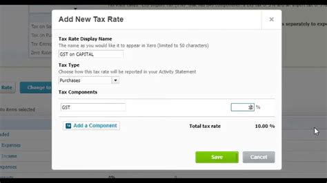 How To Add Tax Rate In Xero Accounts Nextgen Xero Tips Youtube