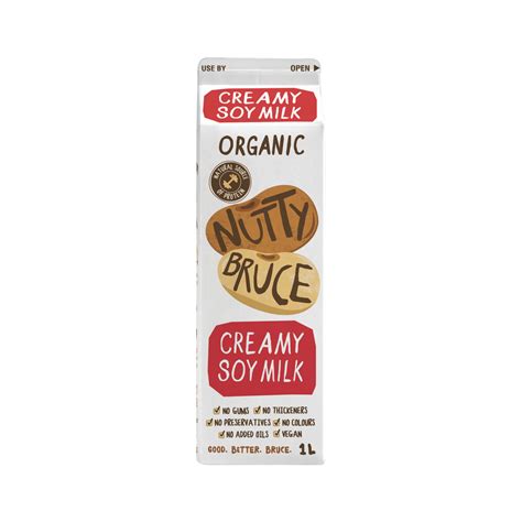 Buy Nutty Bruce Organic Soy Milk 1l Coles