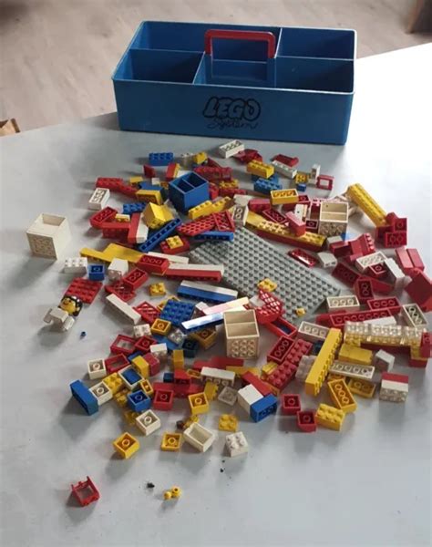 RARE BOITE De Rangement Lego System Avec Vrac Vintage Collection EUR 27