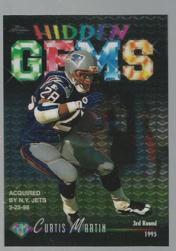 Topps Chrome Hidden Gems Hg Curtis Martin Nm Mt Ebay