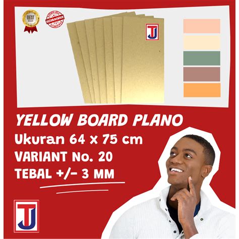 Jual Kertas Karton Kuning Yellow Board Hard Cover Ukuran