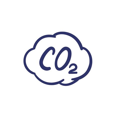 Co2 Carbon Dioxide Emissions Hand Drawn Icon 9225462 Vector Art At