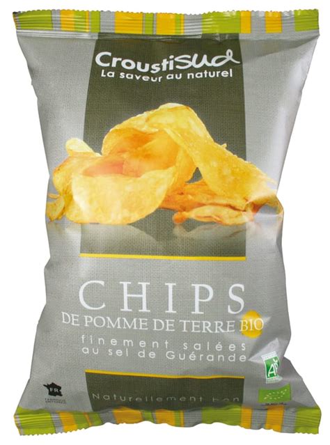 Chips De Pommes De Terre Bio Au Sel De Gu Rande Gamm Vert