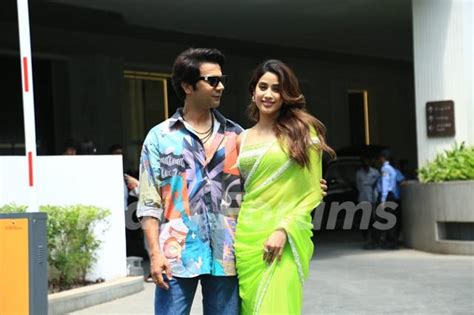 Rajkummar Rao And Janhvi Kapoor Snapped To Promote Their Film Mr Mrs