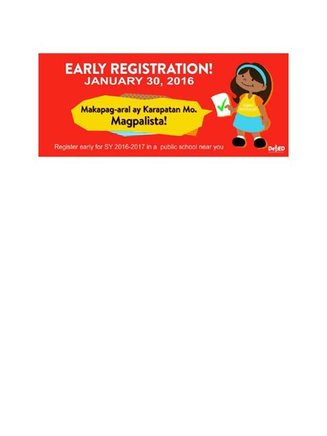 Early Registration Pdf