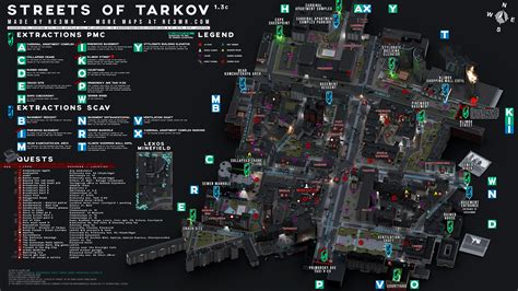 Streets Of Tarkov Loot Map - Sibyl Fanechka