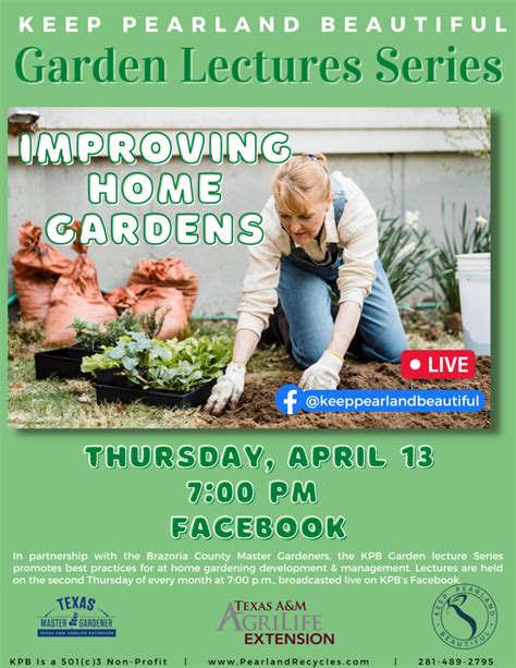 April 2023 Garden Lecture • Keep Pearland Beautiful