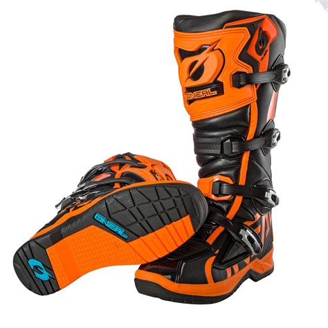 O Neal Rmx Mx Motocross Supermoto Motorrad Stiefel Schwarz Orange