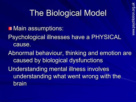 As The Biological Model Of Abnormality Ppt