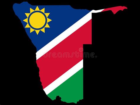 Map of Namibia. And Namibian flag illustration , #Sponsored, #Namibia, #Map, #Namibian, # ...