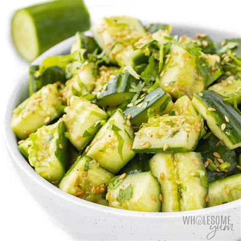 Smashed Cucumber Salad Easy Wholesome Yum