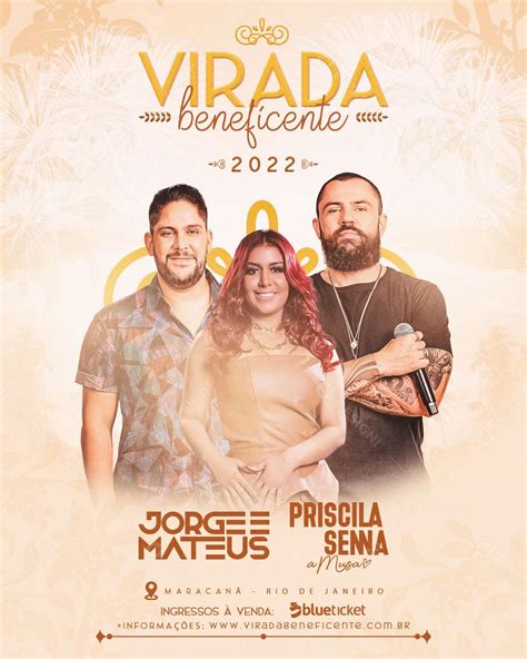 Flyer Show Evento Virada Beneficente Artistas Social Media Psd