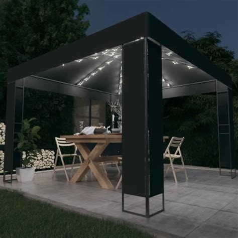 Bel Tonnelle Avec Double Toit Et Lumi Res Led X M