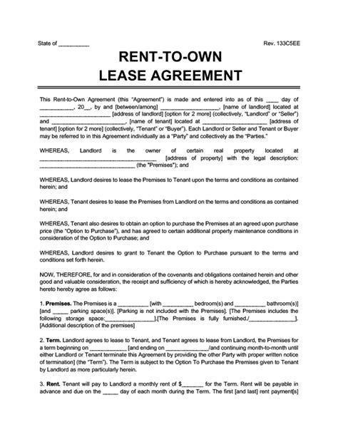 Free Rental Lease Agreement Templates Pdf Word