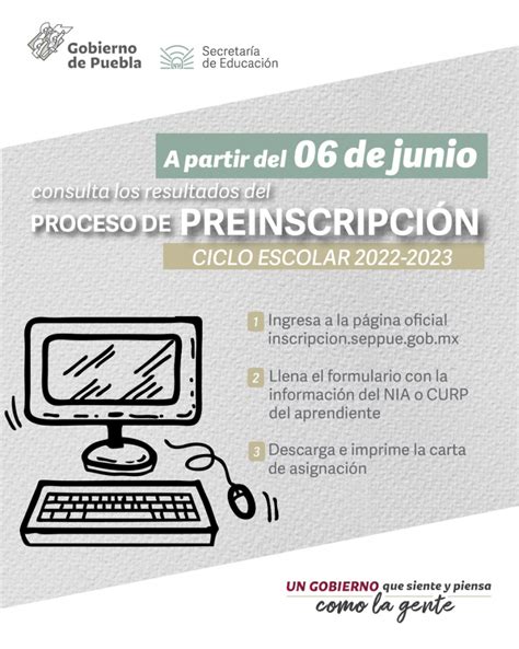 El 6 de junio SEP publicará resultados del proceso de preinscripción