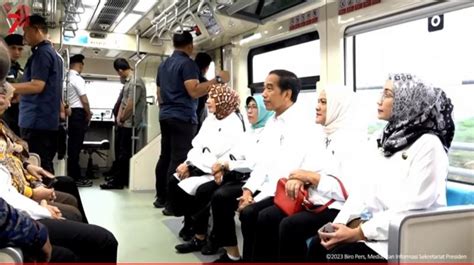 Hari Ini Jokowi Resmikan Operasional LRT Jabodebek Bisa Atasi Macet