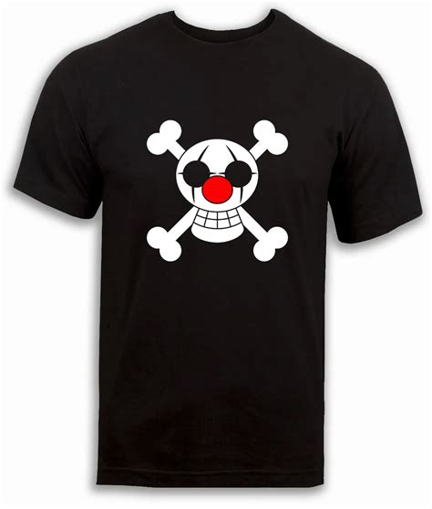 One piece t shirt, Buggy Pirates,Clown , Pirate flag, anime t shirt ...