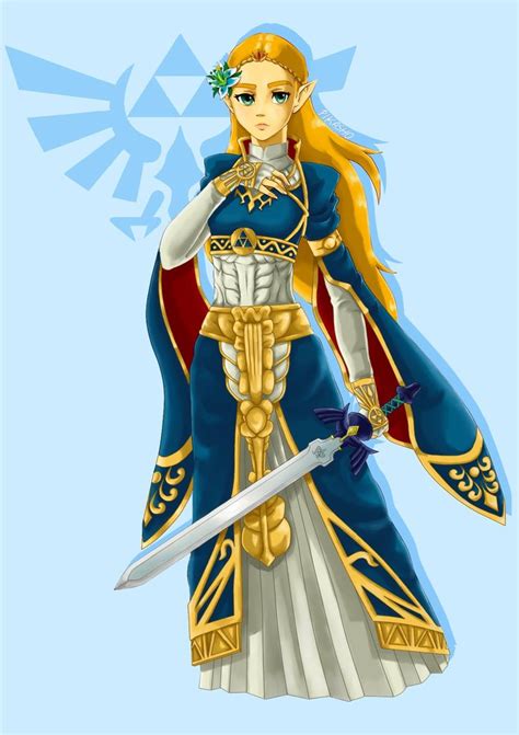 Legend Of Zelda Breath Of The Wild Art Royal Princess Zelda Botw