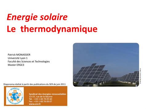 Pdf Energie Solaire Le Thermodynamique Patrick Monassier Free Fr