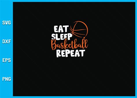 Eat Sleep Basketball Repeat SVG File Graphic By SVG Specialist