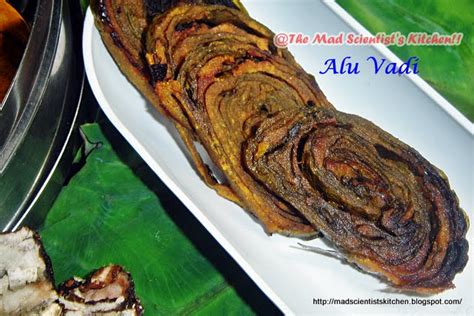 Alu Vadi Or Taro Leaf Roll The Mad Scientists Kitchen