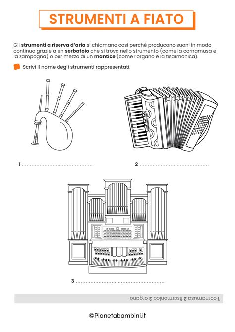Strumenti A Fiato Schede Didattiche Per La Scuola Primaria