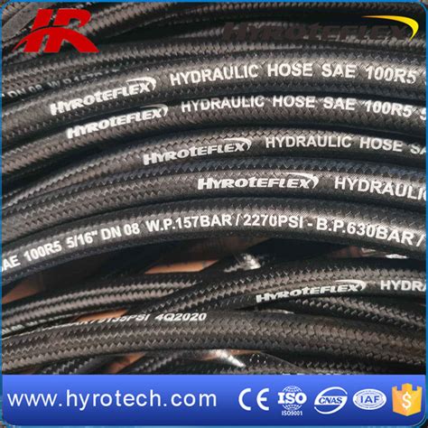 High Tensile Steel Wire Braided Hydraulic Hose Sae R China