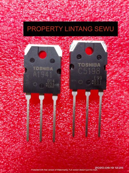 Jual Transistor Amplifier TOSHIBA A1941 C5198 ORIGINAL Di Lapak Lintang