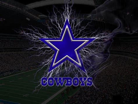 Download Lightning Dallas Cowboys Nfl Team Logo Wallpaper | Wallpapers.com