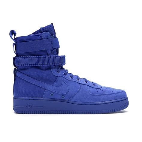 Nike Special Field Air Force 1 High Game Royal 864024 401 Laced